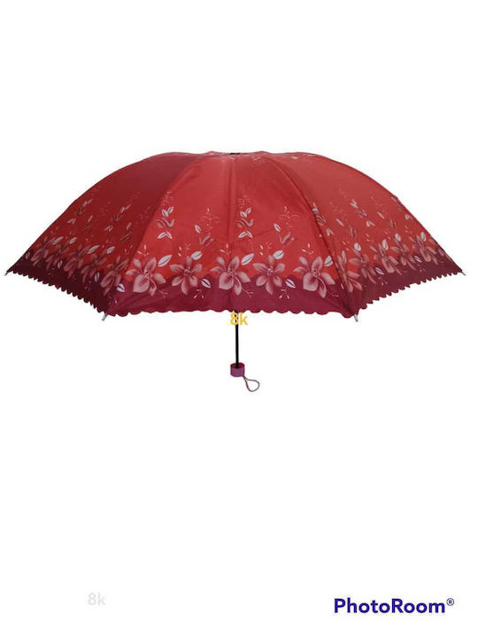 Automat Umbrelă de ploaie Compact Roșie