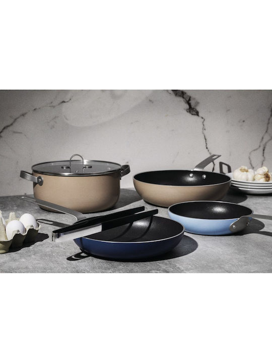 Alessi Cookware Set of Aluminum with Non-stick Coating 4pcs