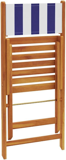 Garten- und Outdoor-Möbelsets für kleinen Raum 3 Stück Blau/Weiß