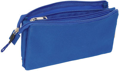 Kings League Fabric Blue Pencil Case with 2 Compartments