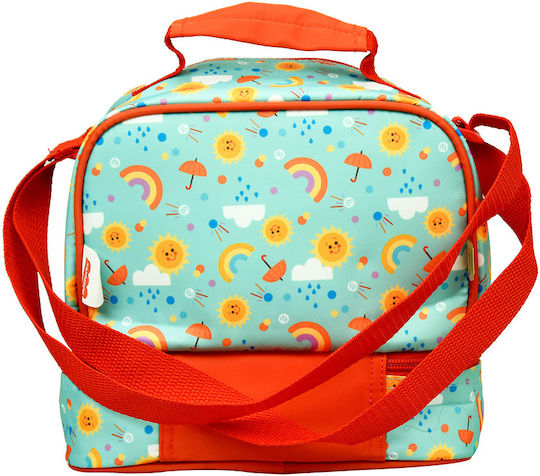 Gim School Insulated Hand Lunch Bag 4.5lt Turquoise 20 x 15 x 21cm