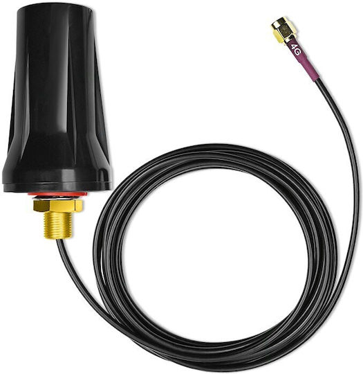 Qoltec 57042 Външен Кантена 4G Паннасочваща 7дБи с връзка SMA Черен
