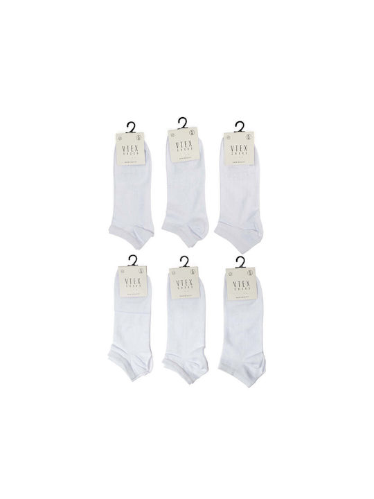 Vtex Socks Men's Solid Color Socks Black 6Pack