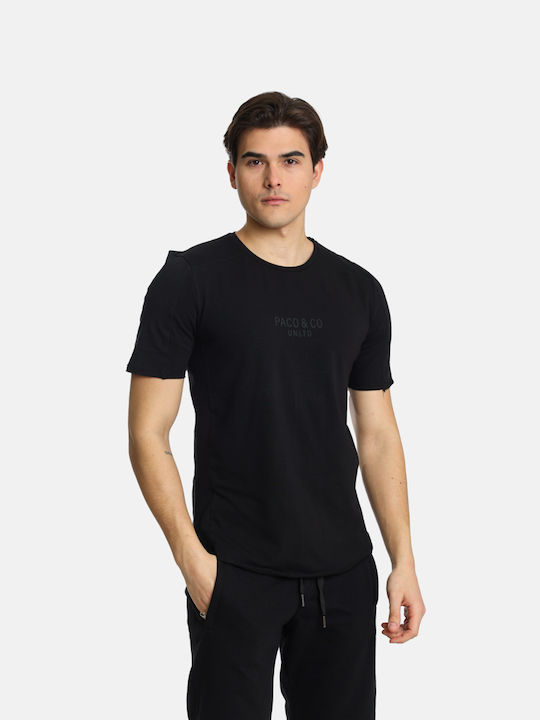 Paco & Co Men's Short Sleeve T-shirt Black