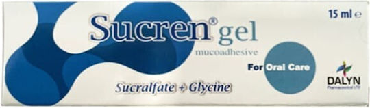 Eifron Sucren Gel Mucoadesivo Γέλη Επούλωσης Στοματικών Πληγών & Φλεγμονών Σουκραλφάτη & Γλυκίνη 15ml