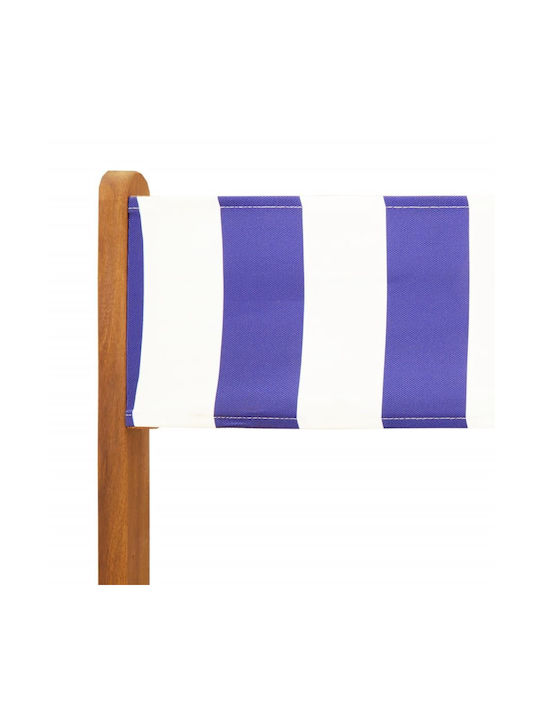 Garten- und Outdoor-Möbelsets für kleinen Raum 3 Stück Blau/Weiß mit Kissen