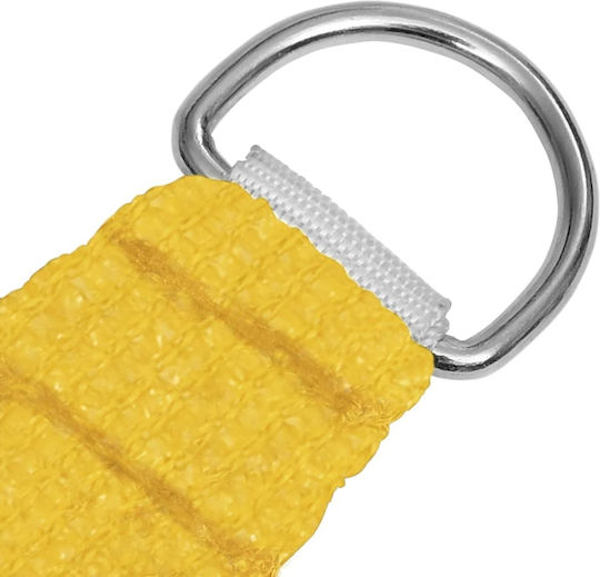 vidaXL Rectangular Shade Sail Yellow 2x3.5m 160gr/m²