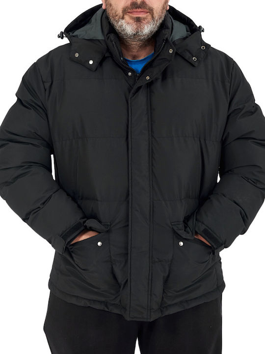 Vainas Men's Winter Puffer Jacket ΜΑΥΡΟ