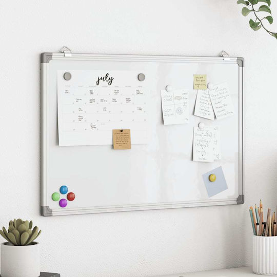 vidaXL Magnetic Hanging Dry Erase Board 60x40cm