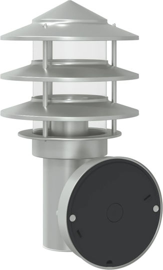 vidaXL Lumină de exterior montată pe perete E27 IP44 15.5x15.5x28εκ.
