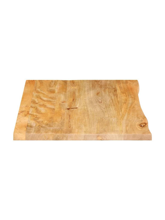 vidaXL Rechteckig Tischoberfläche aus Massivholz Brown 70x60x2.5cm 370451 1Stück