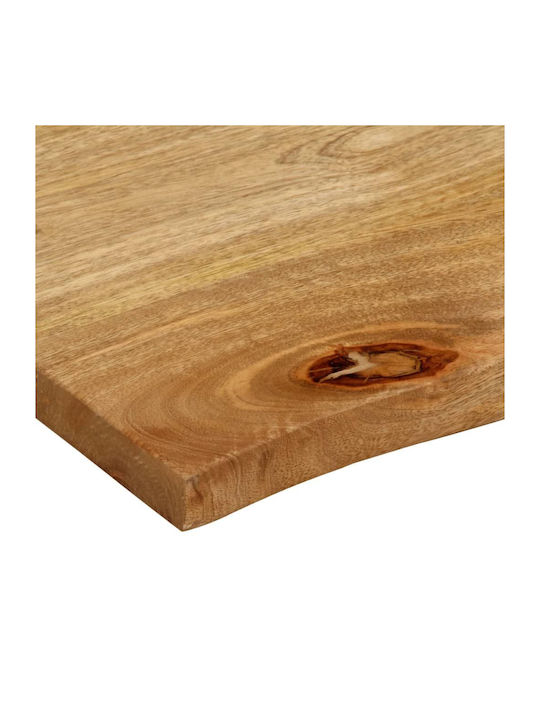 vidaXL Rechteckig Tischoberfläche aus Massivholz Brown 70x60x2.5cm 370451 1Stück