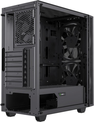 GameMax Black Hole Gaming Midi Tower Κουτί Υπολογιστή με Πλαϊνό Παράθυρο και RGB Φωτισμό Μαύρο