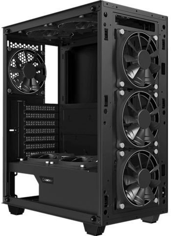 GameMax Draco XD Gaming Midi Tower Κουτί Υπολογιστή με Πλαϊνό Παράθυρο και RGB Φωτισμό Μαύρο