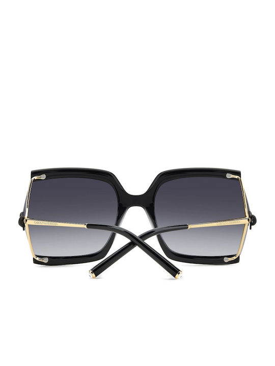 Carolina Herrera Sonnenbrillen mit Schwarz Rahmen und Schwarz Verlaufsfarbe Linse HER 0216/G/S 2M2/90