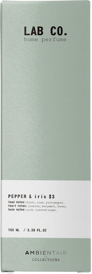 Bastonase parfumate pentru cameră 100ml Piper și Iris #3 Difuzor Lab Co
