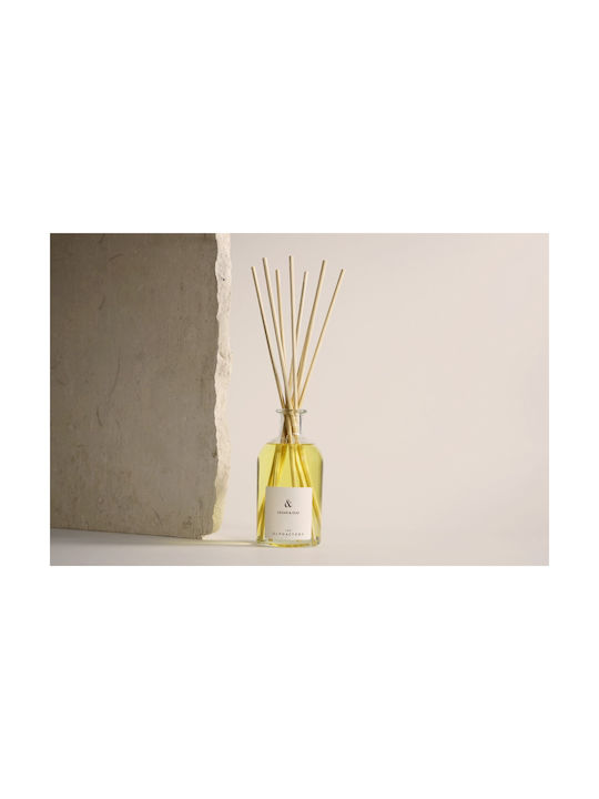 Bastonase și difuzor olfactiv pentru cameră cu parfum de cedru și oud, 250ml