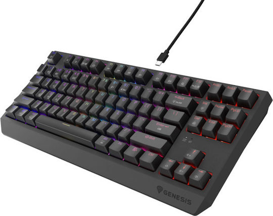 Genesis Thor 230 TKL Wireless Gaming Mechanical Keyboard Tenkeyless with Outemu Silent Lemon switches and RGB lighting (English US)