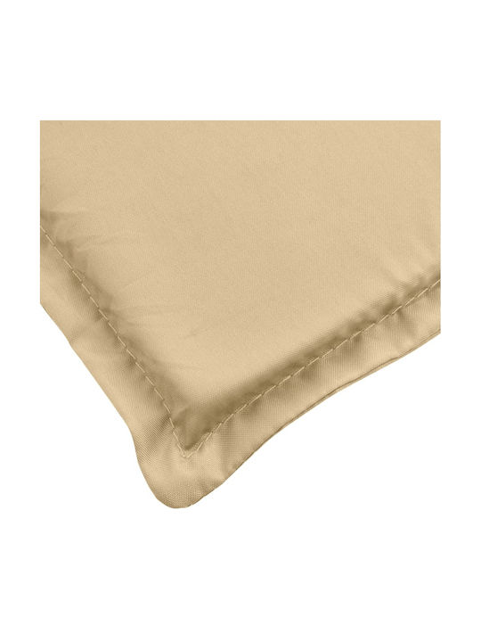 vidaXL Sunbed Cushion with Backrest Beige Melange 70x200cm