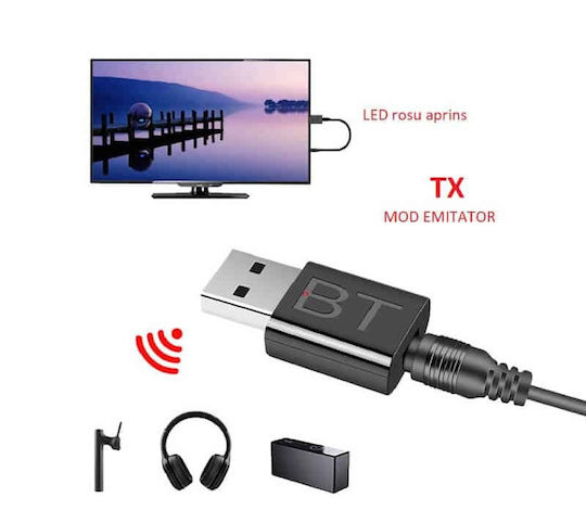 Edman Bluetooth 5 Receiver Transmitter with USB Output Port