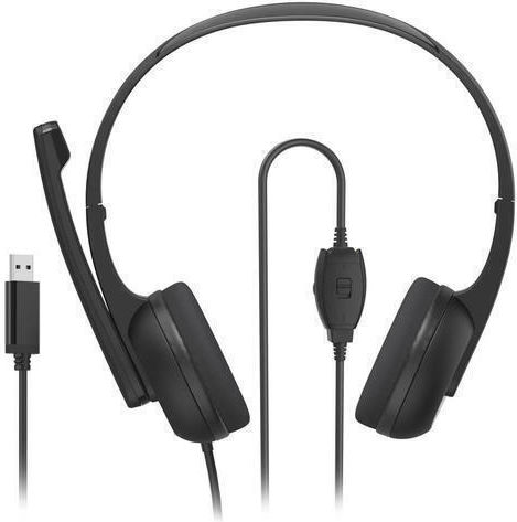 HAMA HS-USB250 V2 On Ear Multimedia Ακουστικά με μικρόφωνο και σύνδεση USB-A