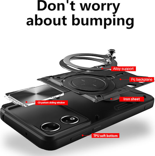 Techsuit Back Cover Silicon Negru (Honor 90)