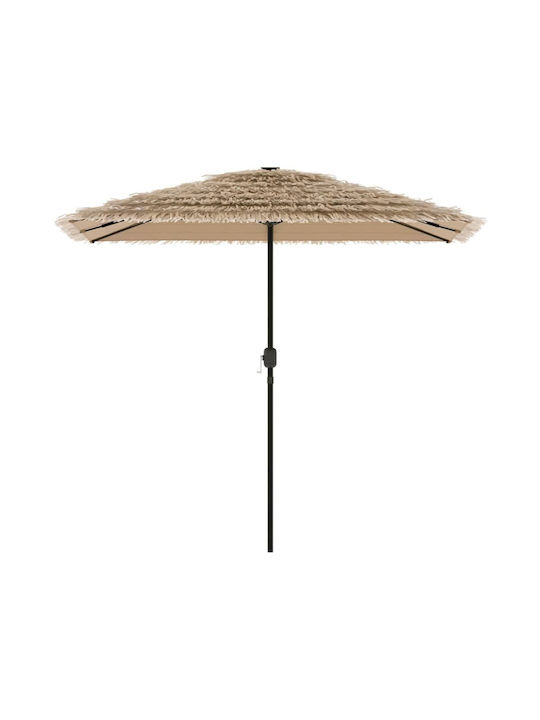 Umbrelă Rotundă Metalică Maro Φ2.48xÎ2.48m