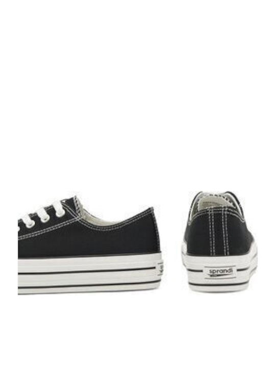 Damen Flatforms Sneakers Schwarz