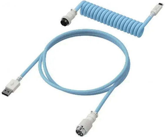 HyperX Spirale USB 2.0 Kabel USB-C männlich - USB-A Blau 1m