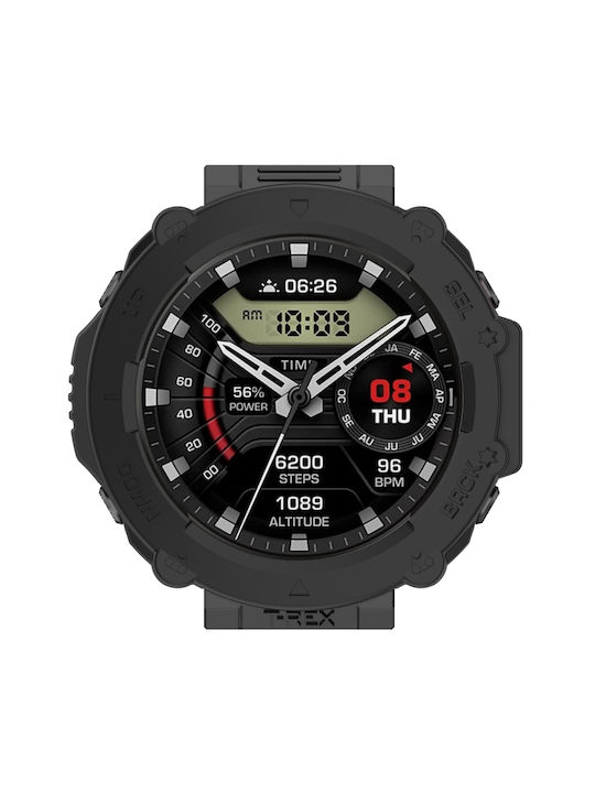 Θήκη Σιλικόνης σε Μαύρο χρώμα για Amazfit T-Rex