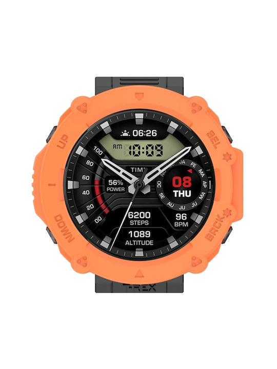 Silicone Case in Orange color for Amazfit T-Rex