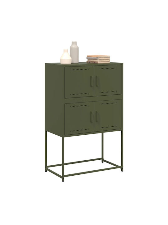 Cabinet de Birou Metalic Green olive oil 68.5x38.5x107cm