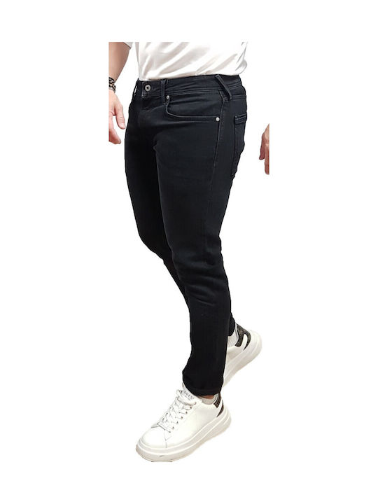 Stanley Ανδρικό Παντελόνι Τζιν με Regular Tapered Εφαρμογή Black