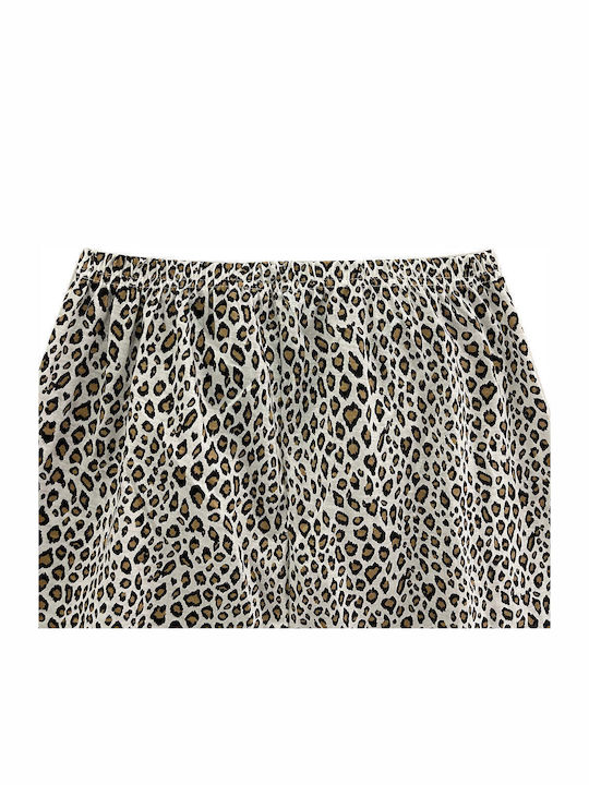 Women's Summer Cotton Short Sleeve Long Pants Pyjama Set Animal Print Gp-29048