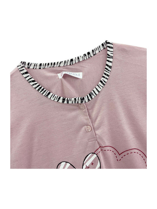Women's Cotton Pajama Set 3 Pieces Animal Print Gp-29208