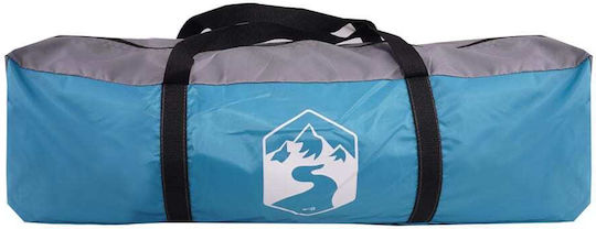 vidaXL Camping Tent Tunnel Blue For 8 People