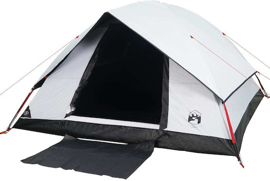 vidaXL Σκηνή Camping Λευκή για 6 Άτομα 305x305x183εκ.