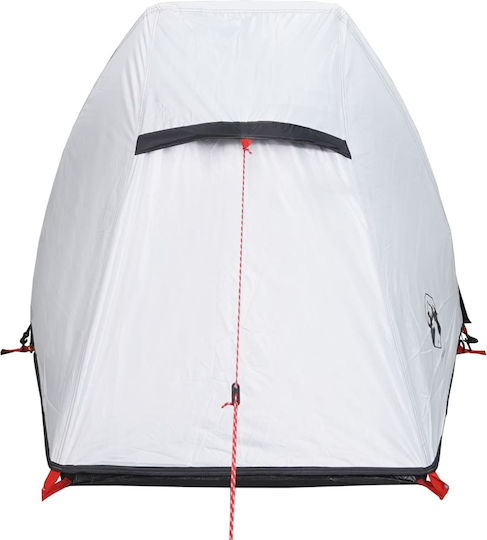 vidaXL Campingzelt Tunnel Klettern Weiß für 1 Person Wasserdicht