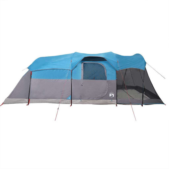 vidaXL Σκηνή Camping Τούνελ Μπλε για 8 Άτομα