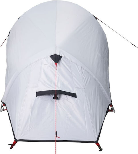 vidaXL Campingzelt Tunnel Weiß für 3 Personen 230x110x125cm