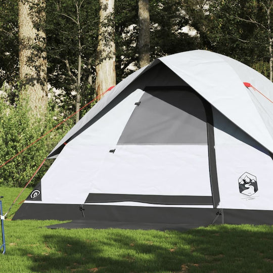 vidaXL Σκηνή Camping Λευκή για 6 Άτομα 305x305x183εκ.