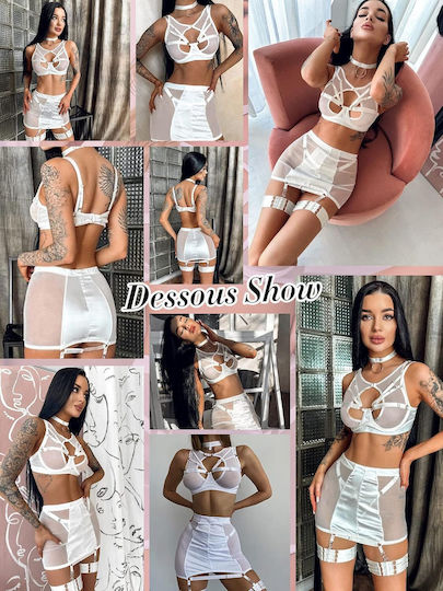 6-piece Sexy Dessous-Set Weiß B0BY1LL3BH