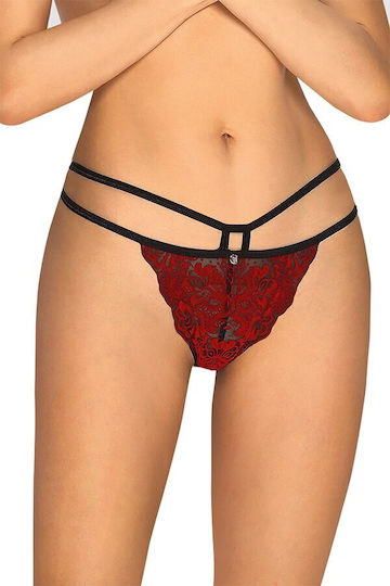 Obsessive Sugestina Damen Sexy String Rot