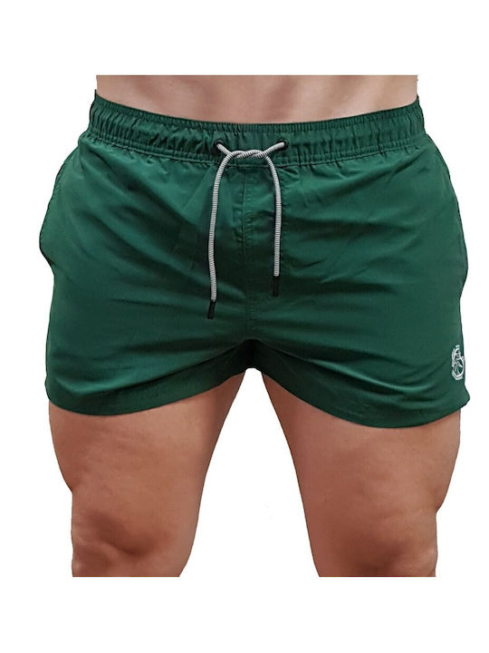 Jack & Jones Herren Badehose Dark Green Monochrom