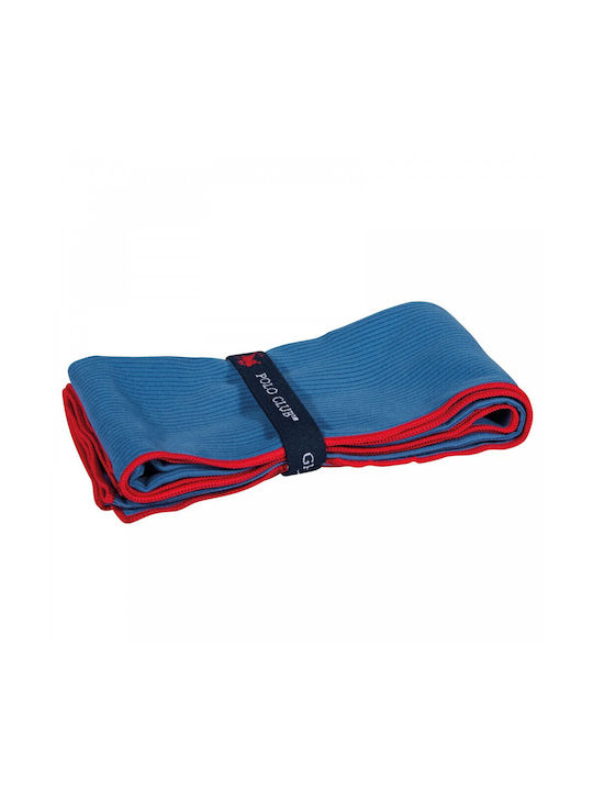 Greenwich Polo Club Cotton Blue Gym Towel with Carrying Case 45x90cm