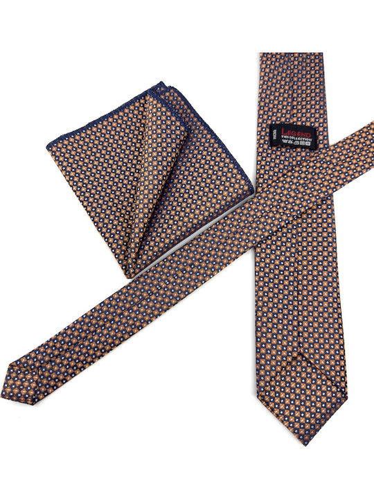 Legend Accessories Men's Tie Set Printed in Red Color