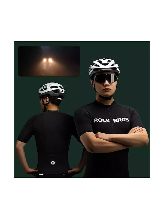 Rockbros Ανδρική Κοντομάνικη Μπλούζα Road Bike Μαύρη