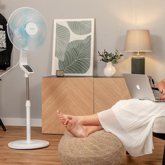 Cecotec Energysilence 620 Pedestal Fan 50W 40cm Diameter With Remote Control White