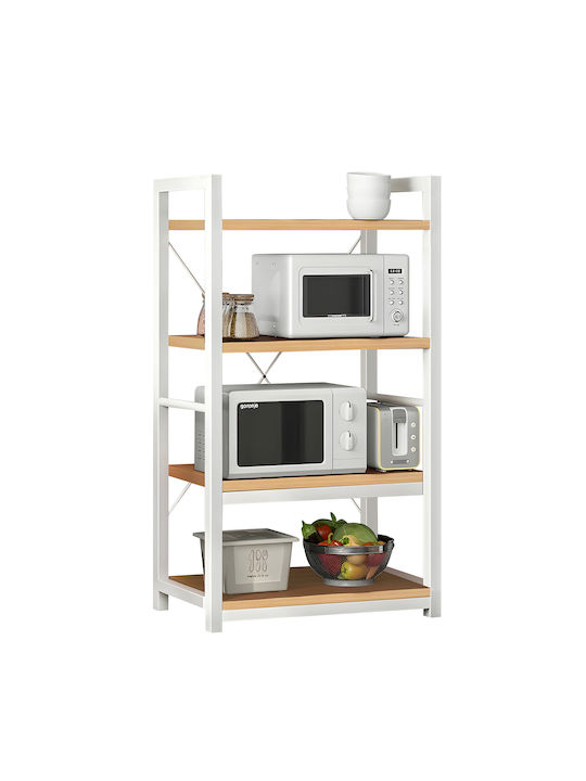 Bookcase Wolverine Natural/white 60x36x117cm