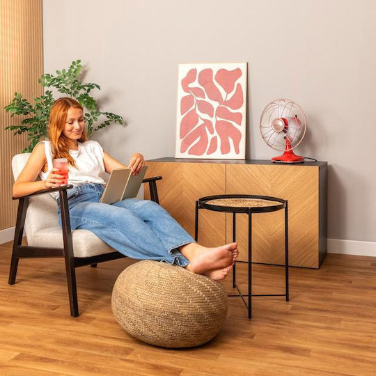 Cecotec Energysilence 1090 Retrodesk Tischgerät Ventilator 40W Lüfterdurchmesser 30cm Rote